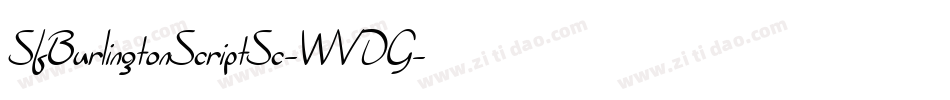 SfBurlingtonScriptSc-WVDG字体转换 SfBurlingtonScriptSc-WVDG字体转换