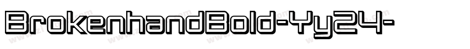 BrokenhandBold-Yy24字体转换