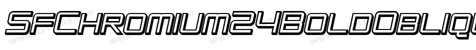 SfChromium24BoldOblique-YXDL字体转换