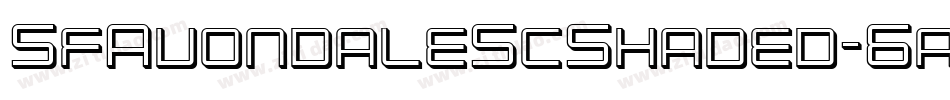 SfAvondaleScShaded-6a1o字体转换