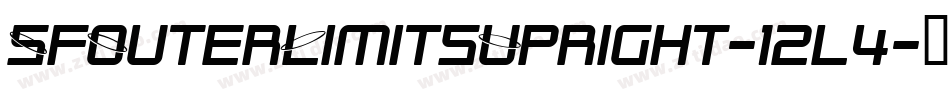 SfOuterLimitsUpright-12l4字体转换 SfOuterLimitsUpright-12l4字体转换