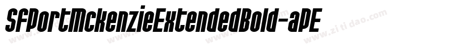 SfPortMckenzieExtendedBold-aPEg字体转换