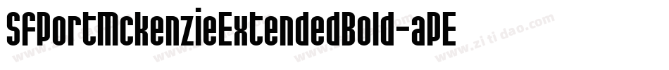 SfPortMckenzieExtendedBold-aPEg字体转换