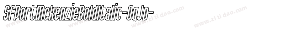 SfPortMckenzieBoldItalic-OqJp字体转换