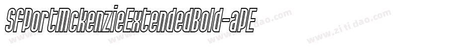SfPortMckenzieExtendedBold-aPEg字体转换
