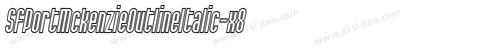 SfPortMckenzieOutlineItalic-x89q字体转换