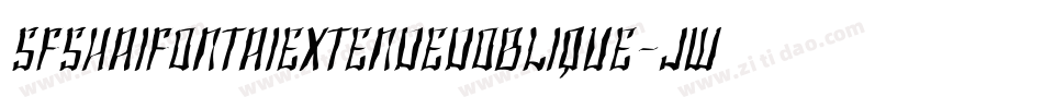 SfShaiFontaiExtendedOblique-JWwM字体转换 SfShaiFontaiExtendedOblique-JWwM字体转换