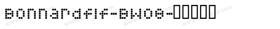Bonnardflf-BW08字体转换