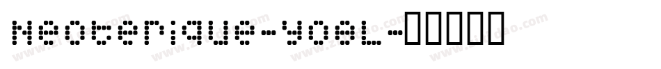 Neoterique-Y08L字体转换