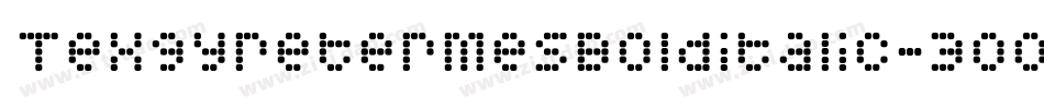 TexgyretermesBolditalic-3o08字体转换