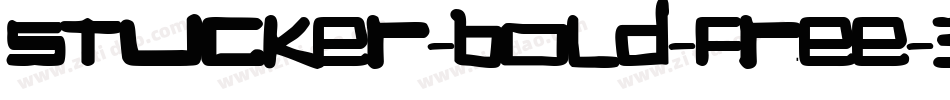 Stucker-Bold-FREE-3字体转换