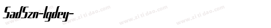 SadSzn-lgdey字体转换