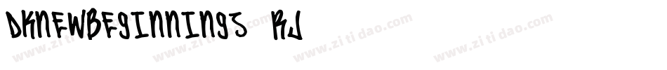 Dknewbeginnings-rJ87字体转换