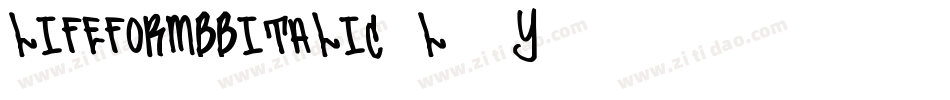 LifeformbbItalic-l87y字体转换