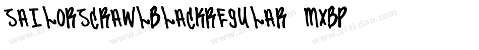 SailorScrawlBlackRegular-mXBP字体转换