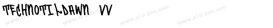 TechnoTilDawn-vV87字体转换