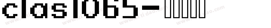 clas1065字体转换