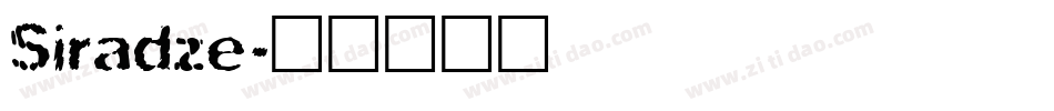 Siradze字体转换