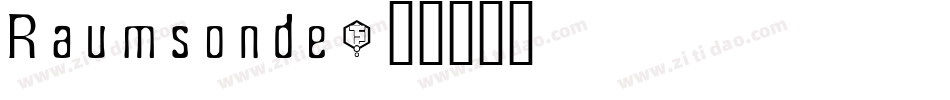 Raumsonde字体转换
