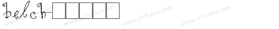 belch字体转换