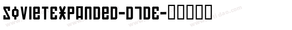 SovietExpanded-d7DE字体转换