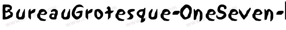 BureauGrotesque-OneSeven字体转换