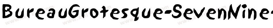 BureauGrotesque-SevenNine字体转换