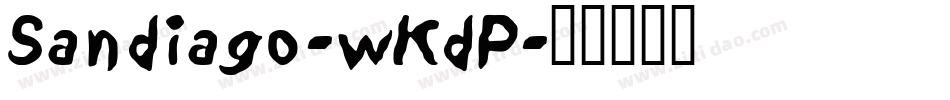 Sandiago-wKdP字体转换