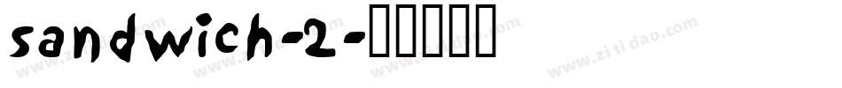 sandwich-2字体转换