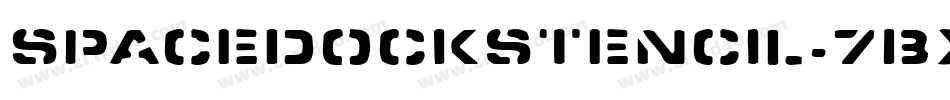 SpacedockStencil-7BXV字体转换