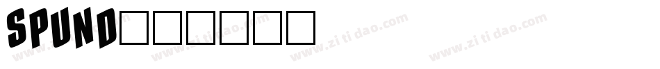 SPUND字体转换