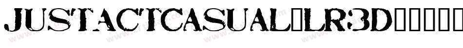 JustActCasual-LR3D字体转换