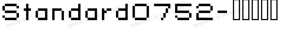 Standard0752字体转换