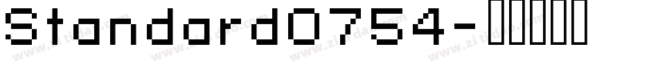 Standard0754字体转换