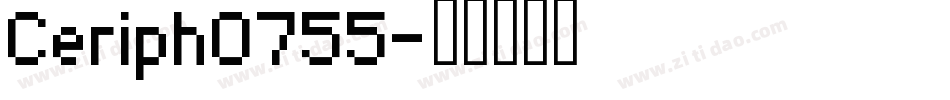 Ceriph0755字体转换