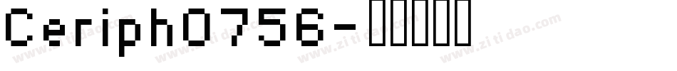 Ceriph0756字体转换