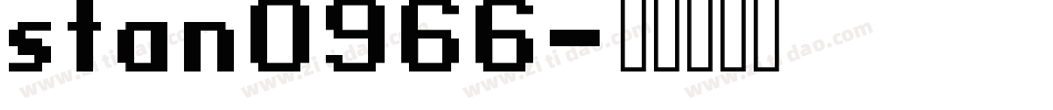 stan0966字体转换