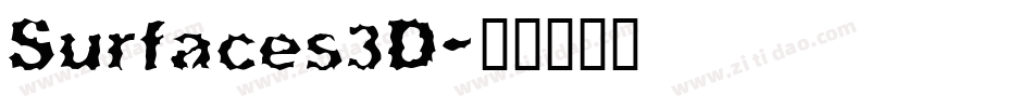 Surfaces3D字体转换