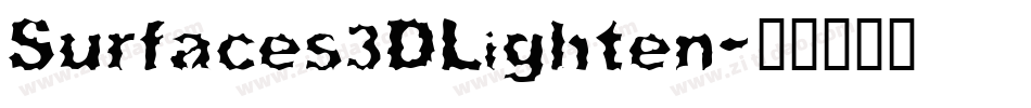 Surfaces3DLighten字体转换