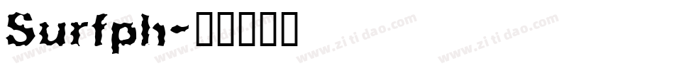 Surfph字体转换