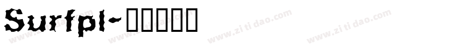 Surfpl字体转换