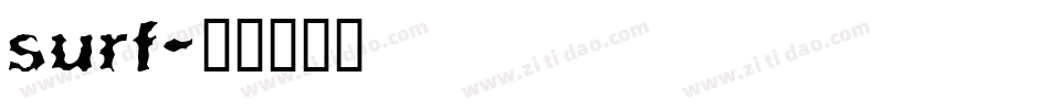 surf字体转换