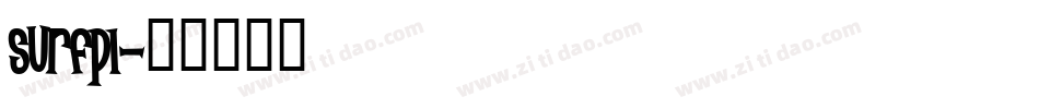 Surfpl字体转换