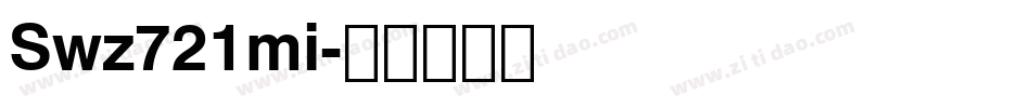 Swz721mi字体转换