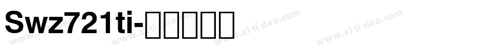 Swz721ti字体转换