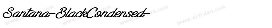 Santana-BlackCondensed字体转换