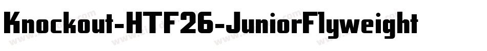Knockout-HTF26-JuniorFlyweight字体转换