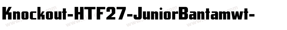 Knockout-HTF27-JuniorBantamwt字体转换