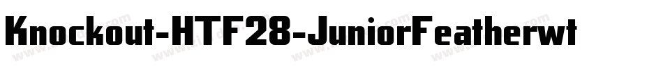 Knockout-HTF28-JuniorFeatherwt字体转换