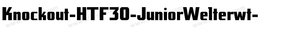 Knockout-HTF30-JuniorWelterwt字体转换